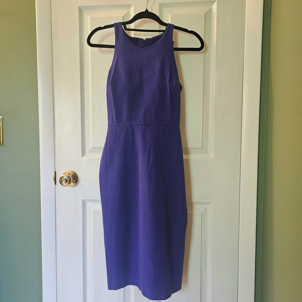 Banana Republic Indigo Sheath Midi Dress